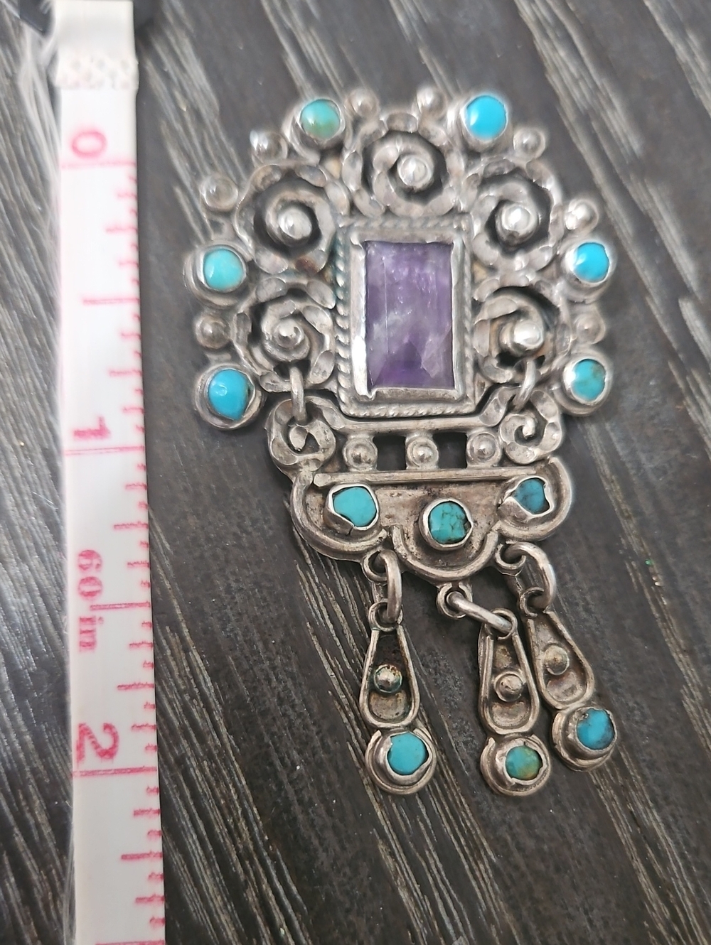 Silver MATL Brooch - Picture 3 of 4